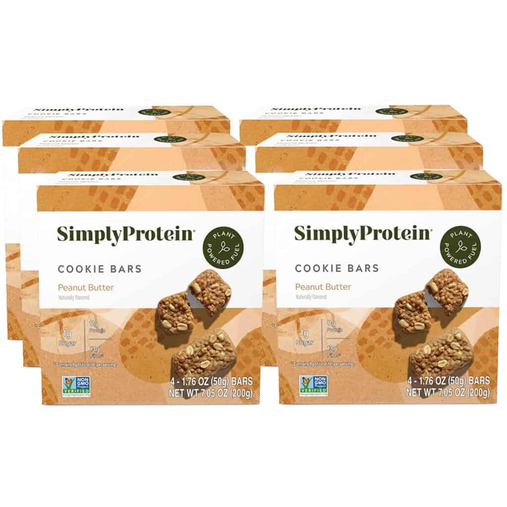 Image of: Simply Protein Cookie bars Peanut Butter