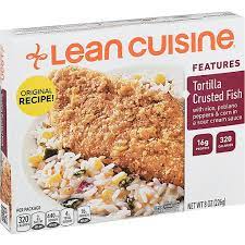 The best frozen food and meals high in protein: image of Lean Cuisine Marketplace Tortilla Crusted Fish