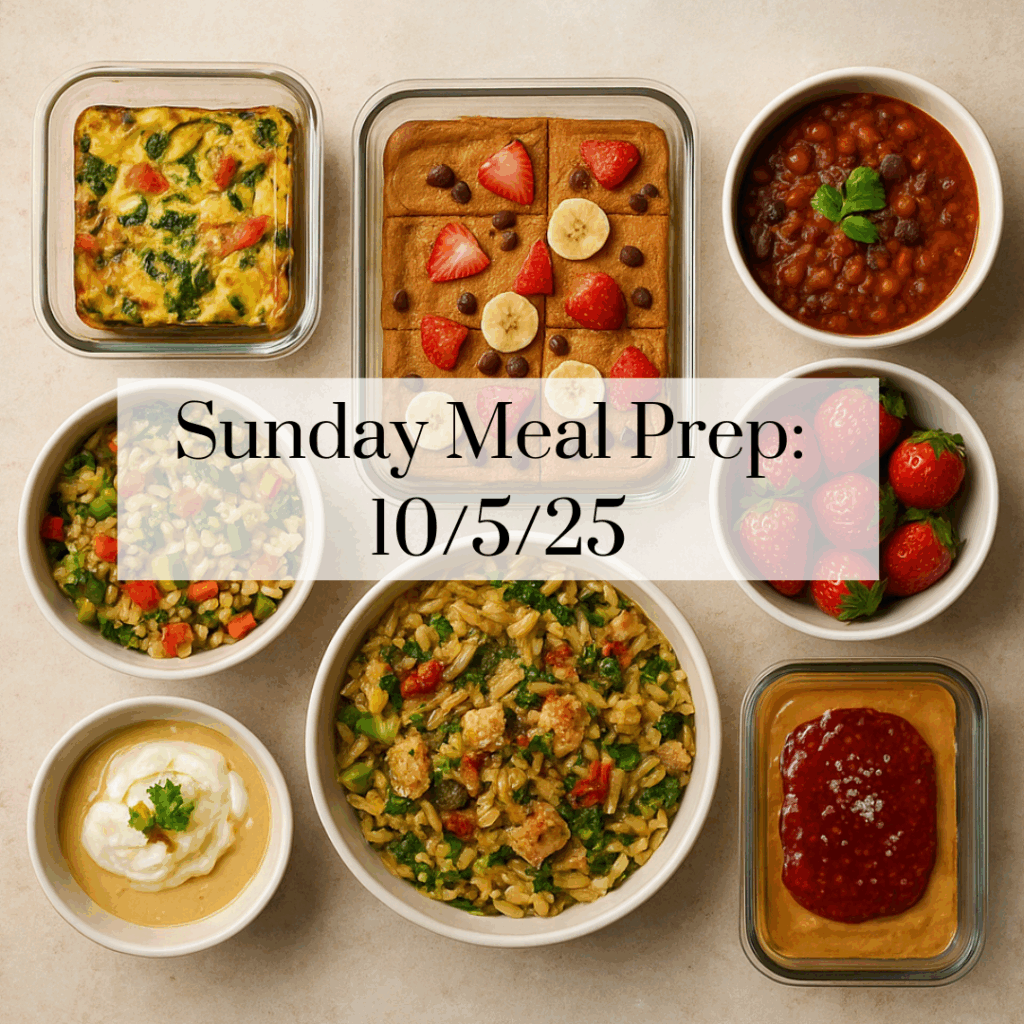 Sunday meal prep for busy families