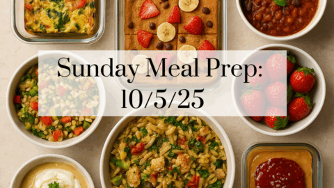 Sunday meal prep for busy families