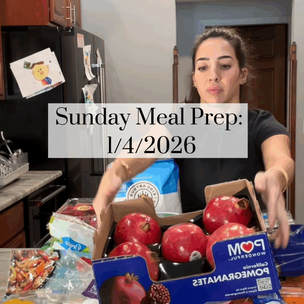 sunday meal prep 1/4/26