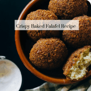 crispy baked falafel