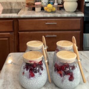 Peach and Blueberry Chia Pudding